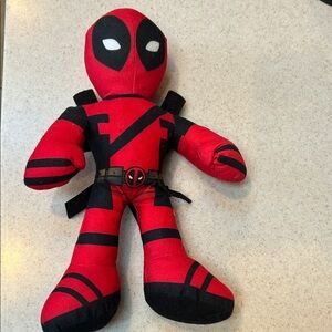 Marvel Deadpool Red and Black Superhero Plush Toy-14”